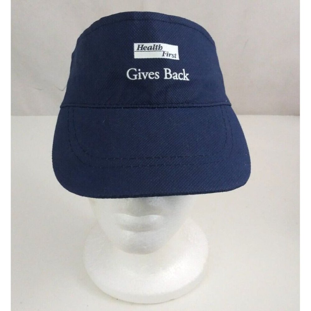 Health First Gives Back Navy Blue Unisex Adjustable Visor